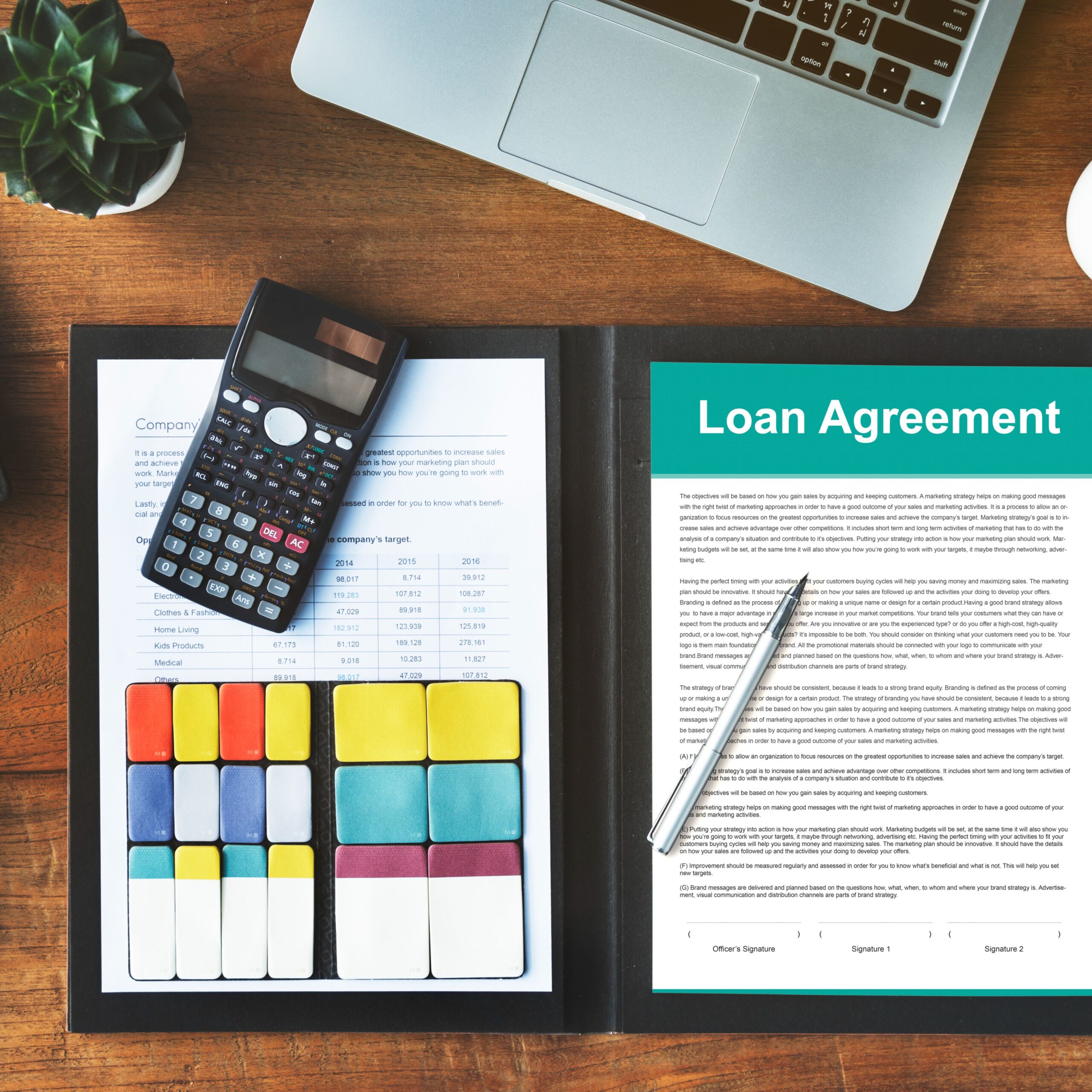 Our Services loan agreement budget capital credit borrow concept